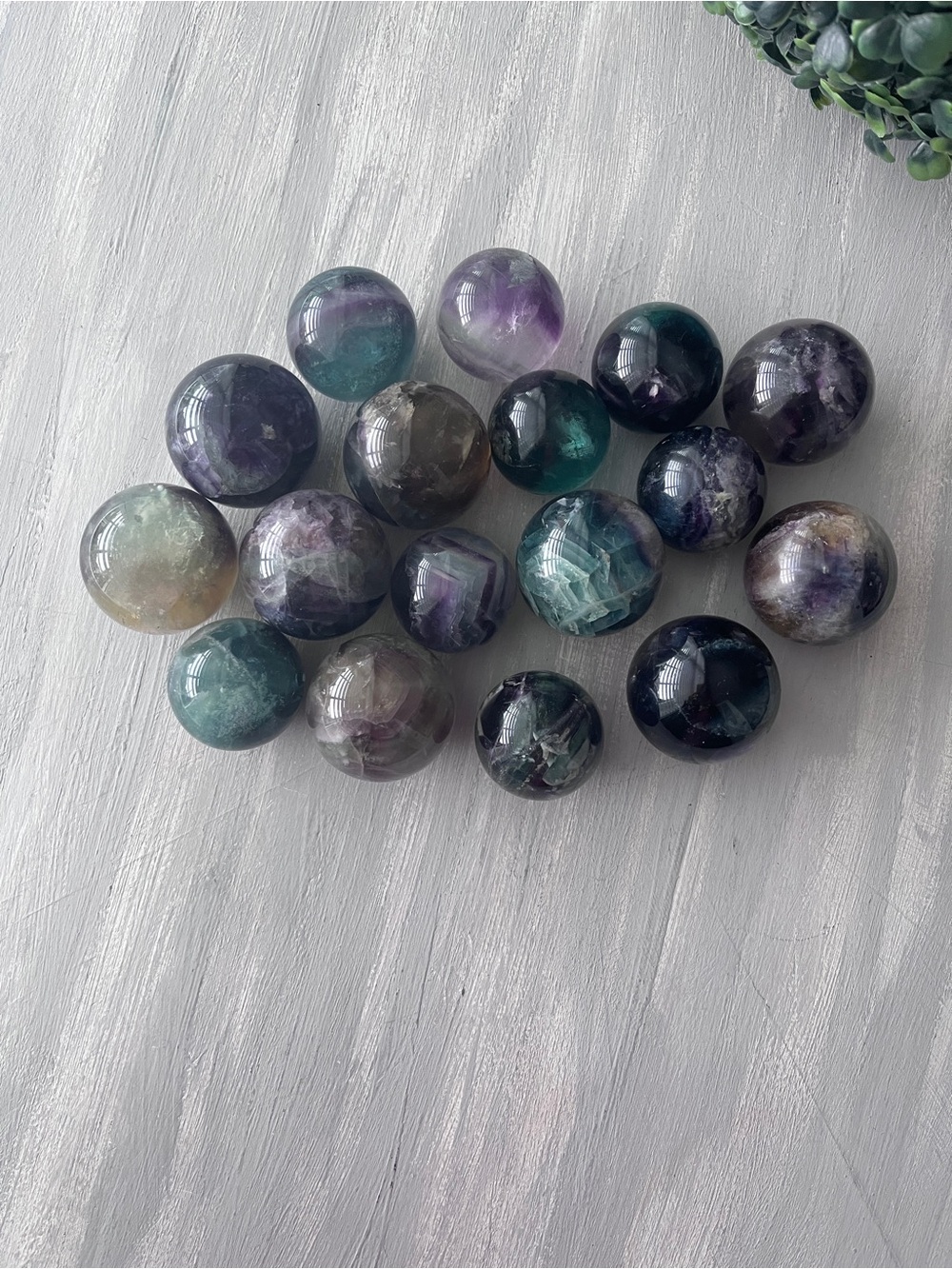 Small fluorite sphere